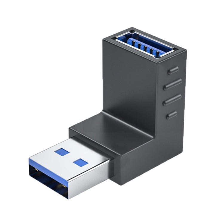ENKAY USB 3.0 Adapter 90 Degree Angle Male to Female Combo Coupler Extender Connector, Angle:Vert...