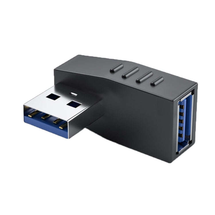 ENKAY USB 3.0 Adapter 90 Degree Angle Male to Female Combo Coupler Extender Connector, Angle:Hori...