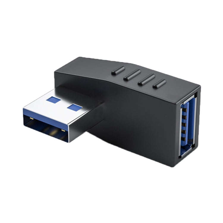 ENKAY USB 3.0 Adapter 90 Degree Angle Male to Female Combo Coupler Extender Connector, Angle:Hori...