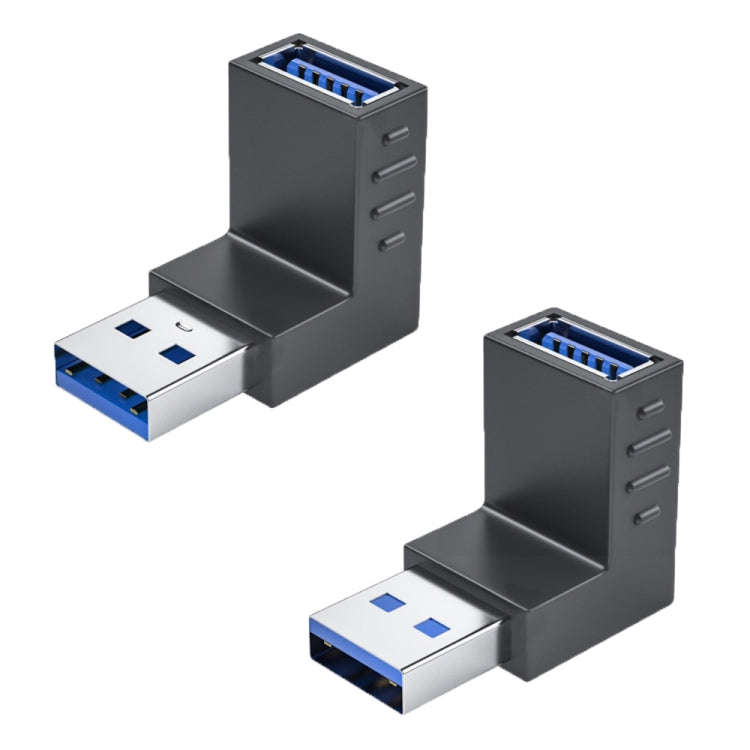 ENKAY USB 3.0 Adapter 90 Degree Angle Male to Female Combo Coupler Extender Connector, Angle:Vert...