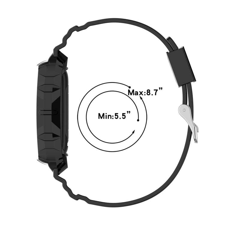For Fitbit Charge 6 / 5 / 4 / 3 Armor Integrated TPU Watch Band(White)