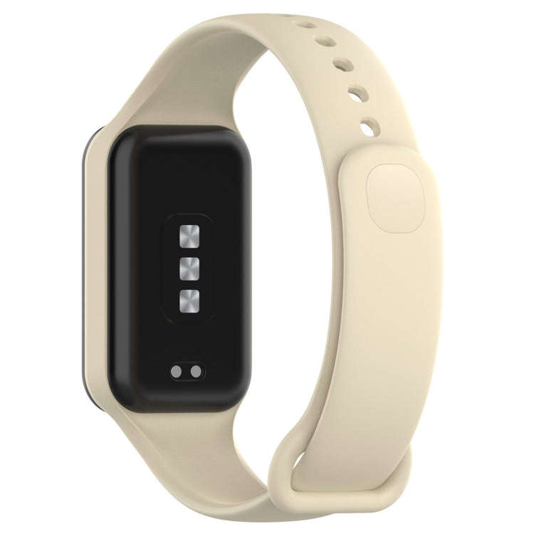 For Xiaomi Mi Band 8 Active Solid Color Integrated Silicone Watch Band(Stralight Color)