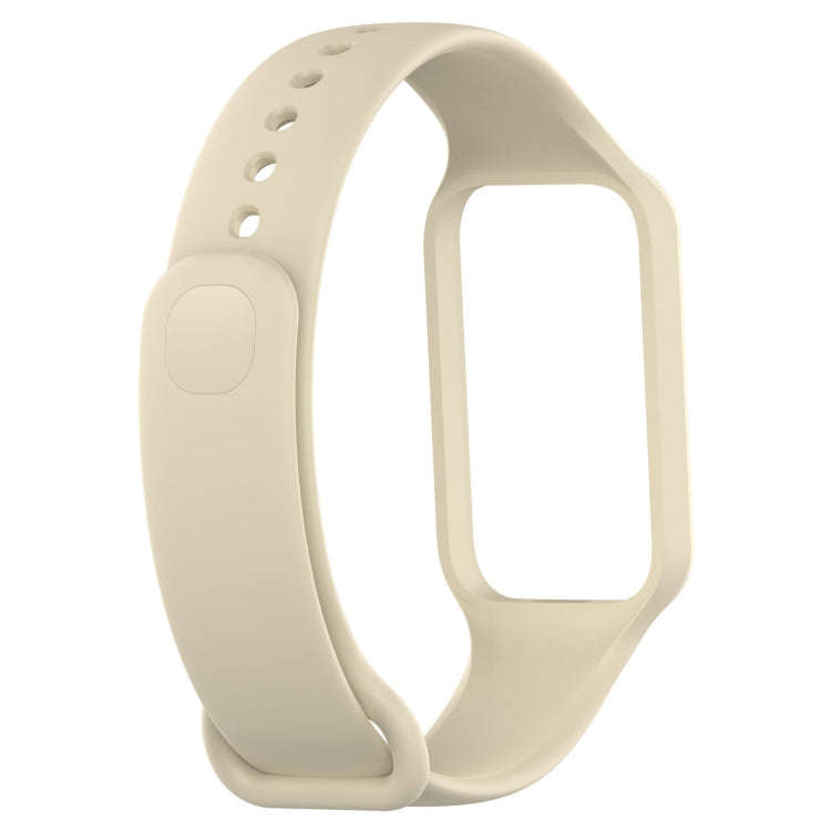For Xiaomi Mi Band 8 Active Solid Color Integrated Silicone Watch Band(Stralight Color)