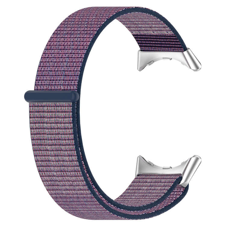 For Google Pixel Watch 2 Nylon Braided Watch Band(Blue Pureple)