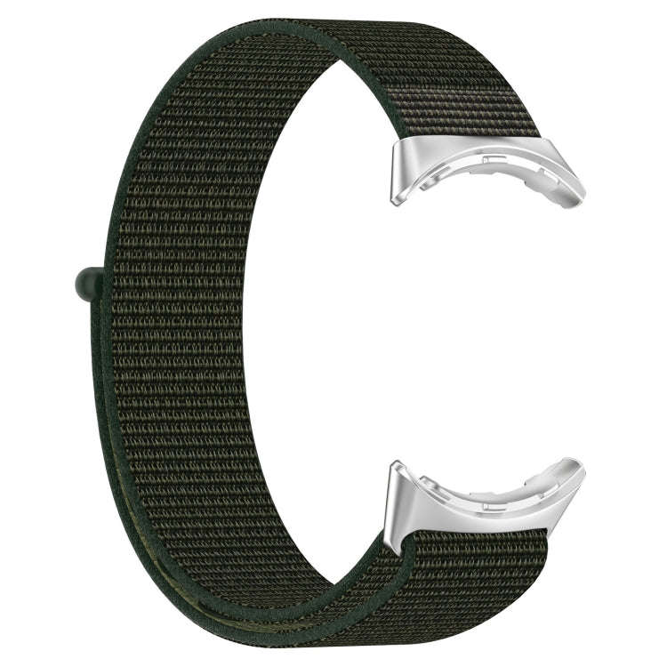 For Google Pixel Watch 2 Nylon Braided Watch Band(Army Green)