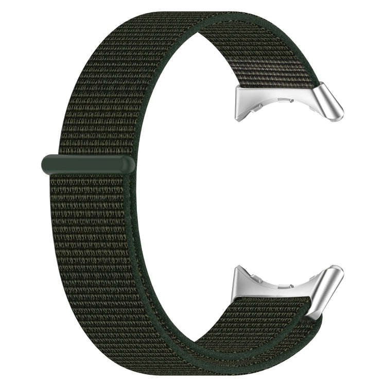 For Google Pixel Watch 2 Nylon Braided Watch Band(Army Green)