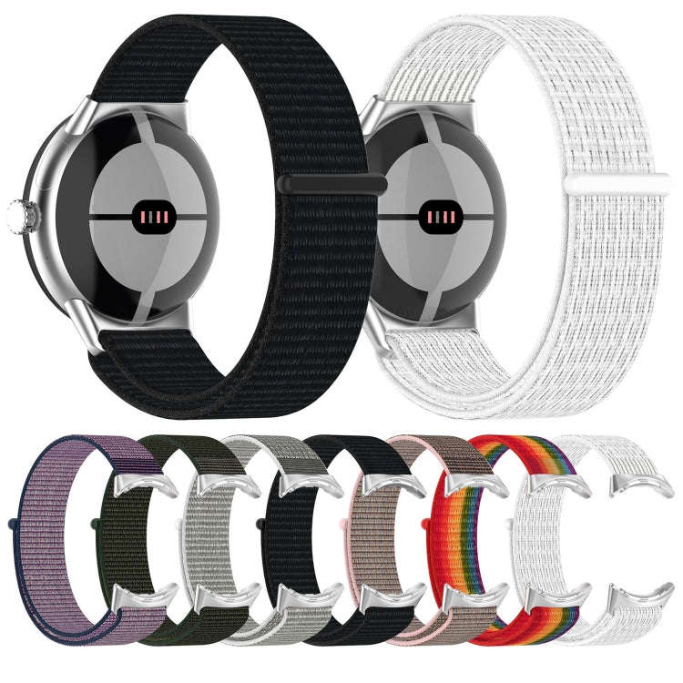 For Google Pixel Watch 2 Nylon Braided Watch Band(Colorful)