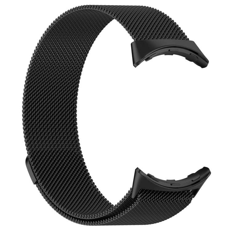 For Google Pixel Watch 2 Milan Magnetic Steel Mesh Watch Band(Black)