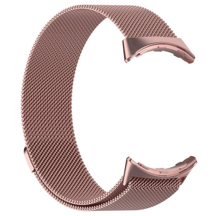 For Google Pixel Watch 2 Milan Magnetic Steel Mesh Watch Band(Pink)