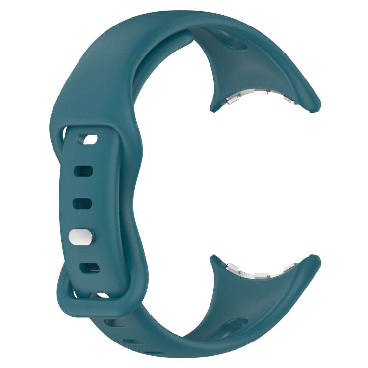 For Google Pixel Watch 2 Small Waist Butterfly Buckle Silicone Watch Band(Green)
