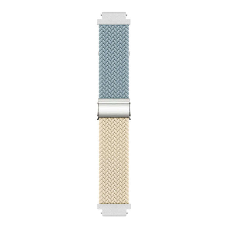 For Huawei Watch GT4 41mm Integrated Buckle Braided Nylon Watch Band(Rock Blue+Starlight)