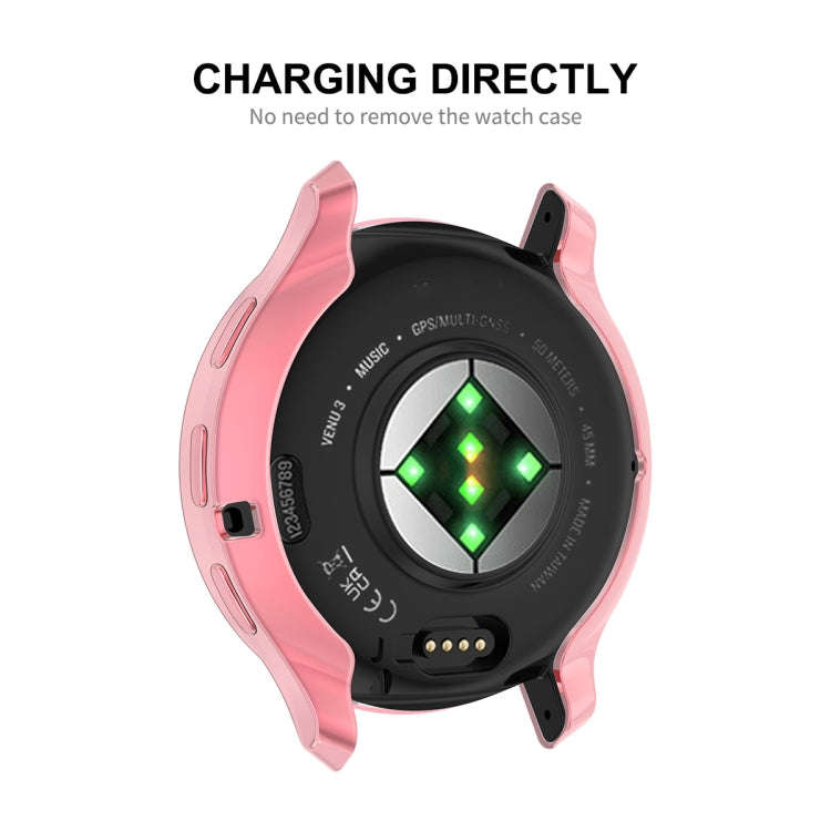 For Garmin Venu 3 ENKAY Hat-Prince Full Coverage Electroplated TPU Watch Case with Screen Protect...