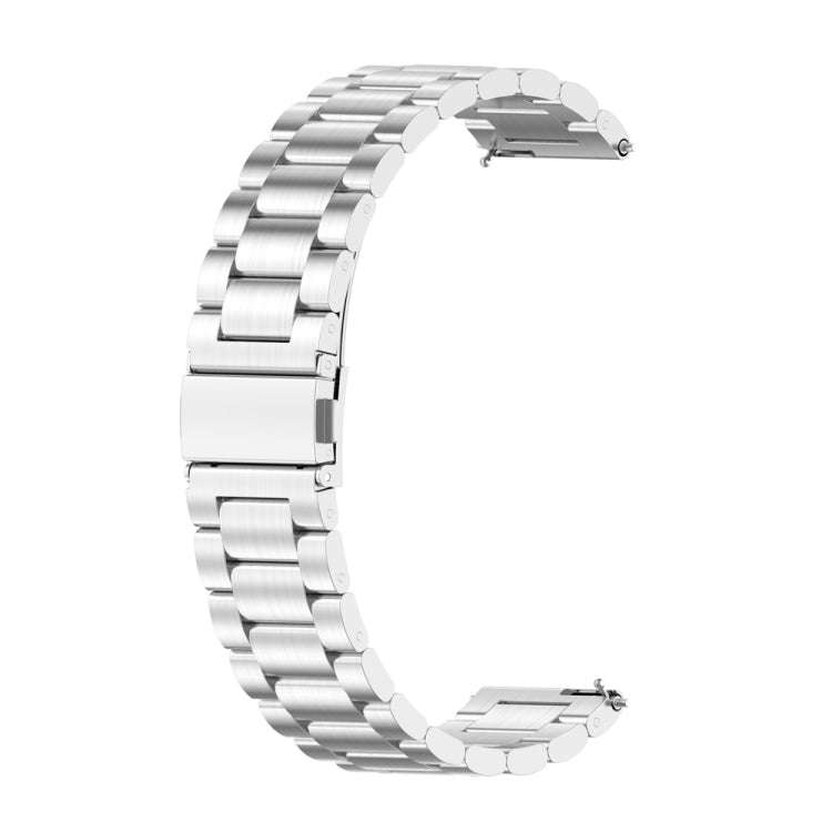 For Huawei Watch GT4 41mm Three Bead Stainless Steel Metal Watch Band(Silver)