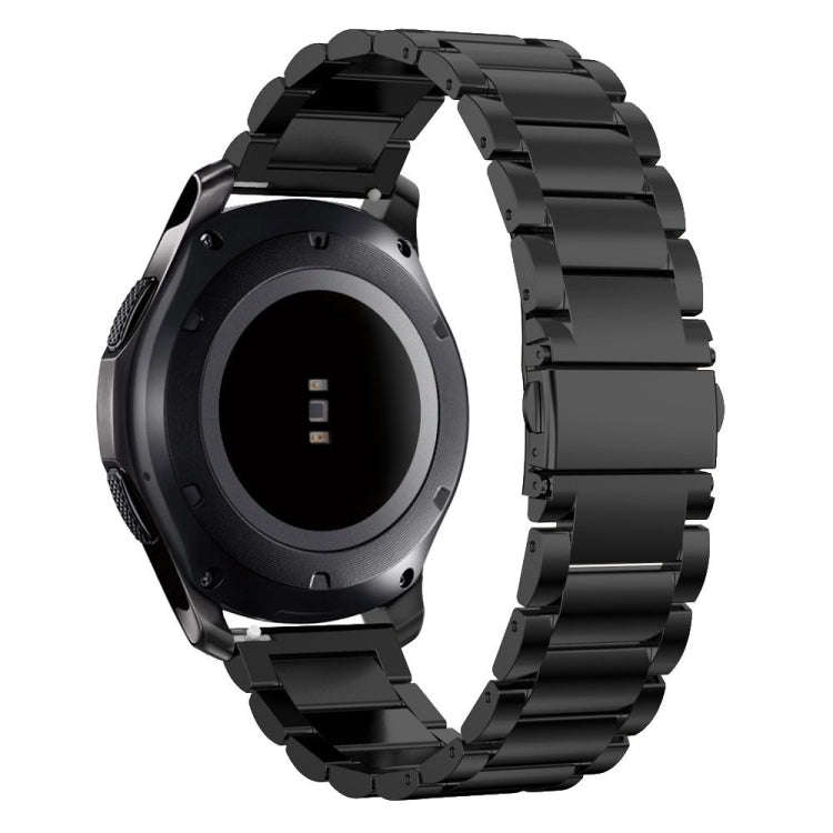 For Huawei Watch GT4 41mm Three Bead Stainless Steel Metal Watch Band(Black)