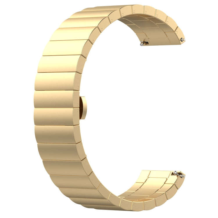 For Garmin Forerunner 255S Music / 255S One Bead Butterfly Buckle Stainless Steel Metal Watch Ban...