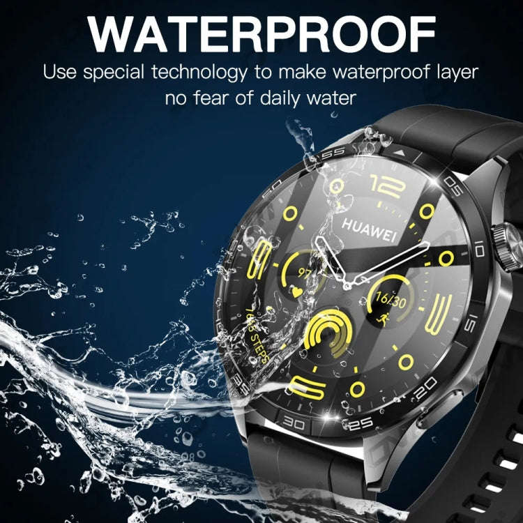 For Huawei Watch GT4 46mm PC + Tempered Film Integrated Watch Protective Case(Transparent)