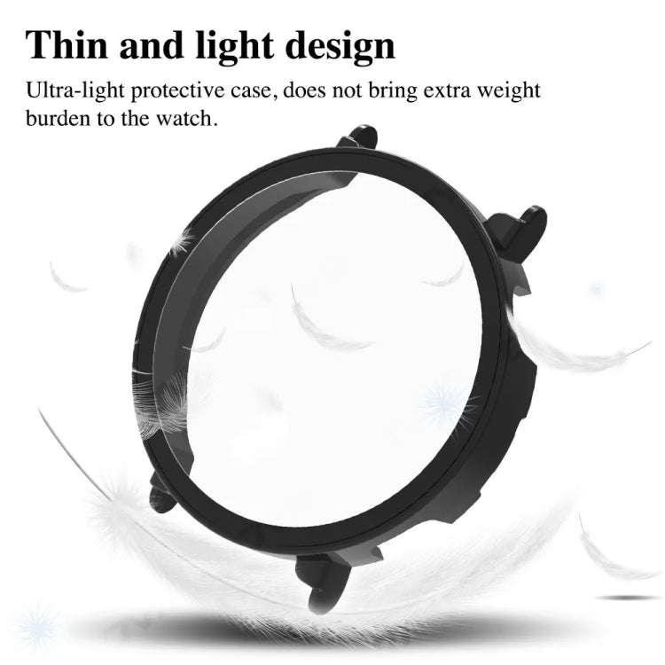 For Huawei Watch GT4 46mm PC + Tempered Film Integrated Watch Protective Case(White)