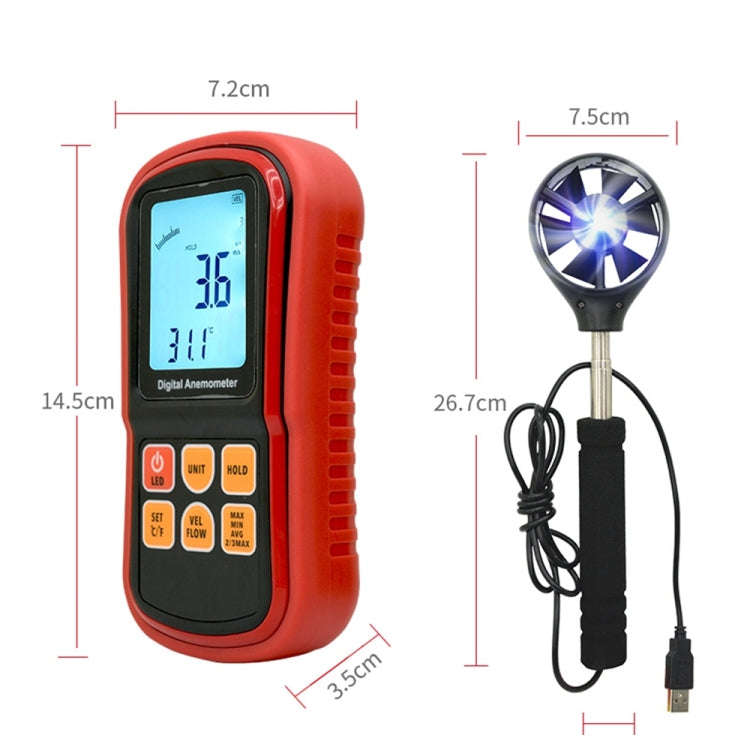 GM8909 Digital Anemometer