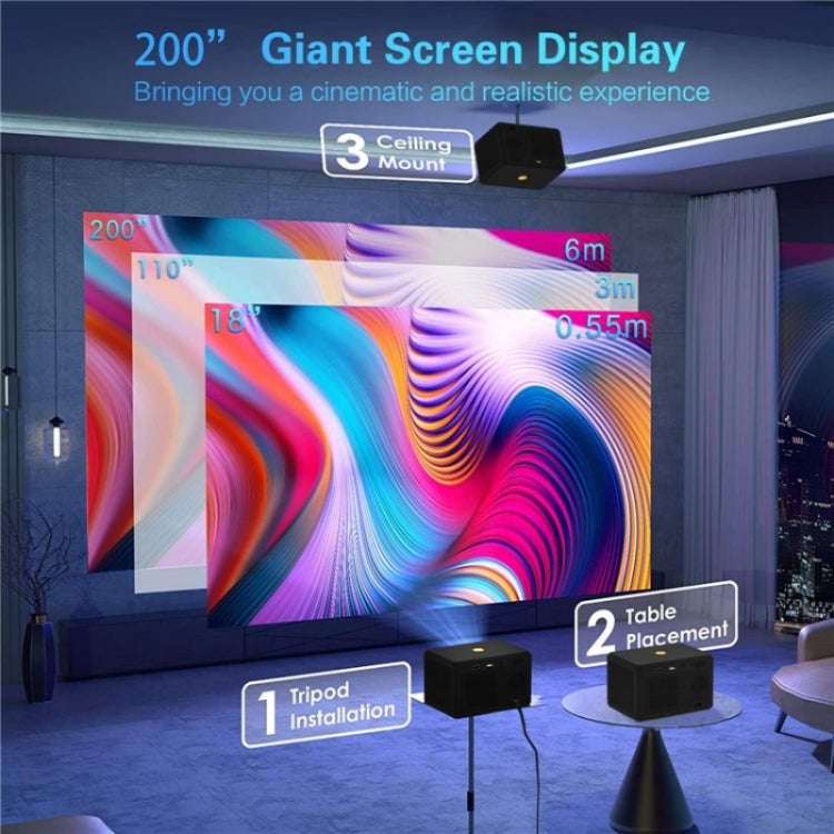 Y7 Portable HD Projector Media Player(AU Plug)
