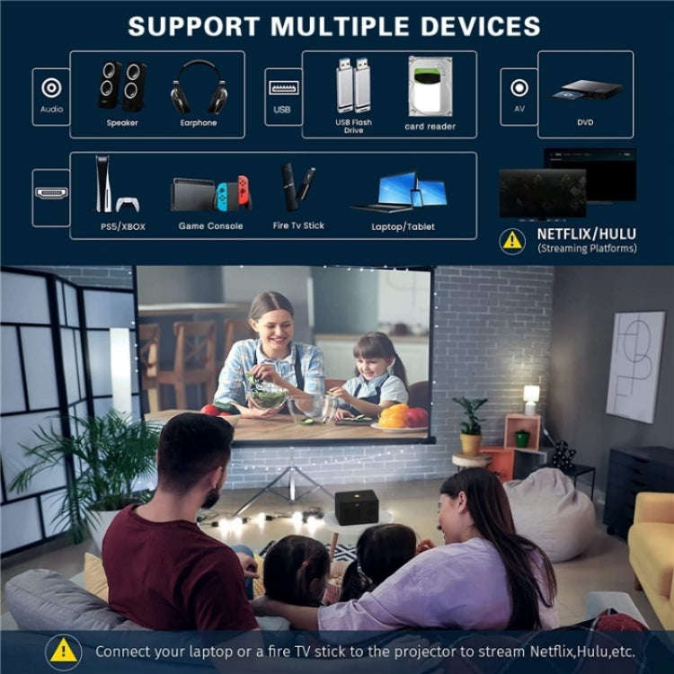 Y7 Portable HD Projector Media Player(AU Plug)