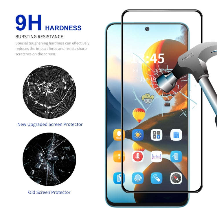 For Google Pixel 9 Pro 2pcs ENKAY Hat-Prince Full Glue High Aluminum-silicon Tempered Glass Film