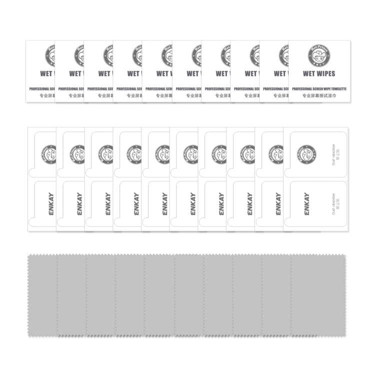 For Google Pixel 9 Pro 10pcs ENKAY Hat-Prince Full Glue High Aluminum-silicon Tempered Glass Film