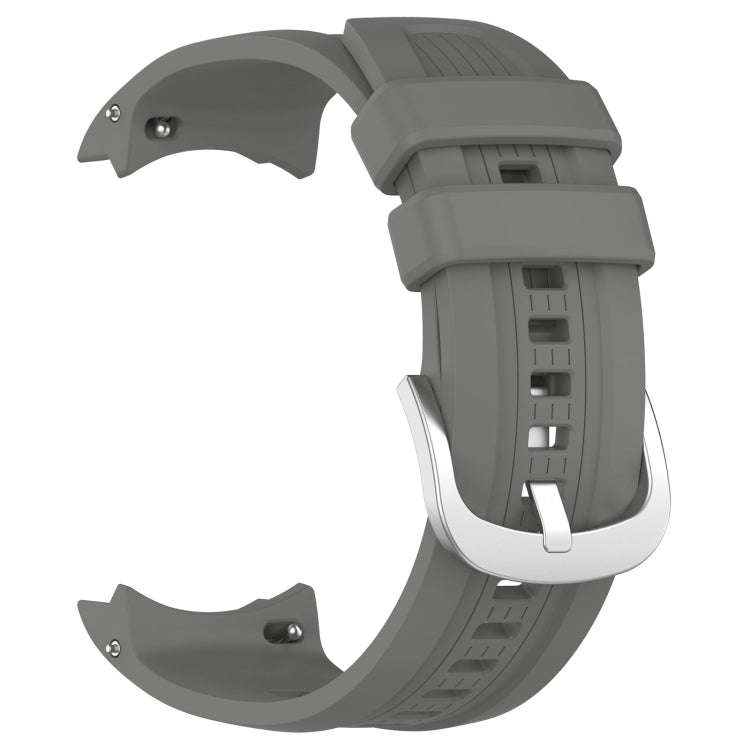 For Amazfit Balance A2286 Vertical Texture Silicone Watch Band(Dark Grey)