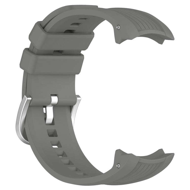For Amazfit Balance A2286 Vertical Texture Silicone Watch Band(Dark Grey)