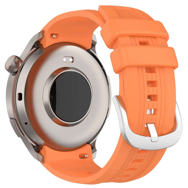 For Amazfit Balance A2286 Vertical Texture Silicone Watch Band(Orange)