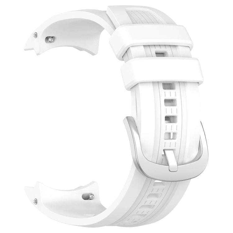 For Amazfit Balance A2286 Vertical Texture Silicone Watch Band(White)