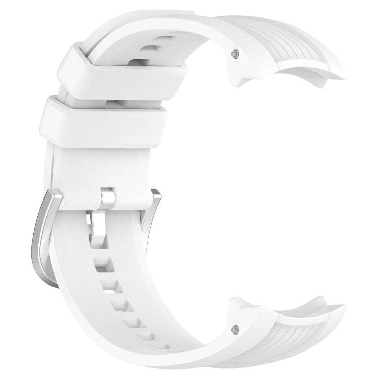 For Amazfit Balance A2286 Vertical Texture Silicone Watch Band(White)