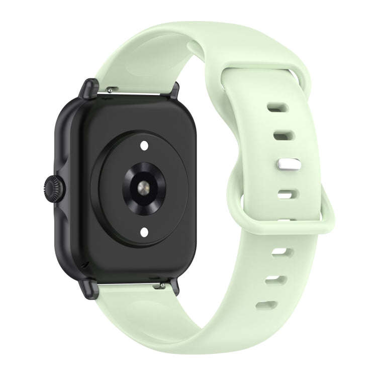 For Amazfit Active S Butterfly 8-shaped Buckle Silicone Watch Band(Green)