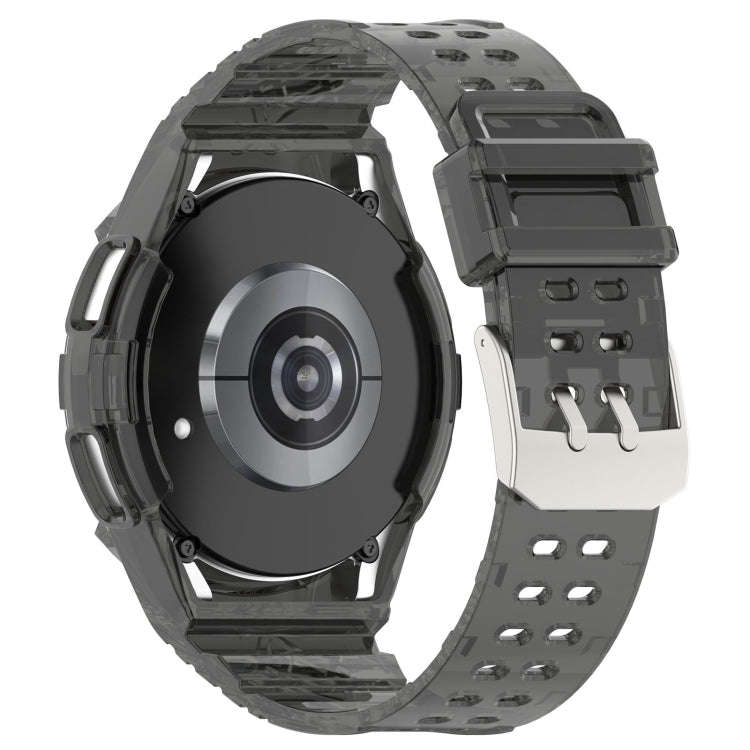 For Samsung Galaxy Watch6 Classic 43mm  R950 Glacier TPU Integrated Watch Band(Black)