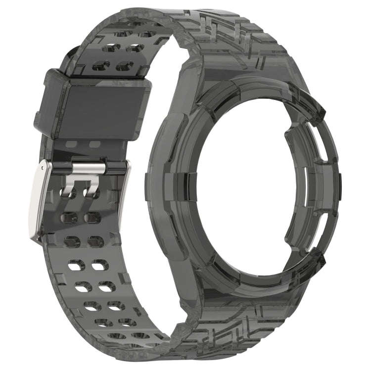 For Samsung Galaxy Watch6 Classic 43mm  R950 Glacier TPU Integrated Watch Band(Black)