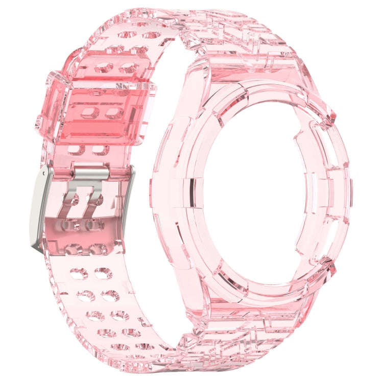 For Samsung Galaxy Watch6 Classic 43mm  R950 Glacier TPU Integrated Watch Band(Pink)