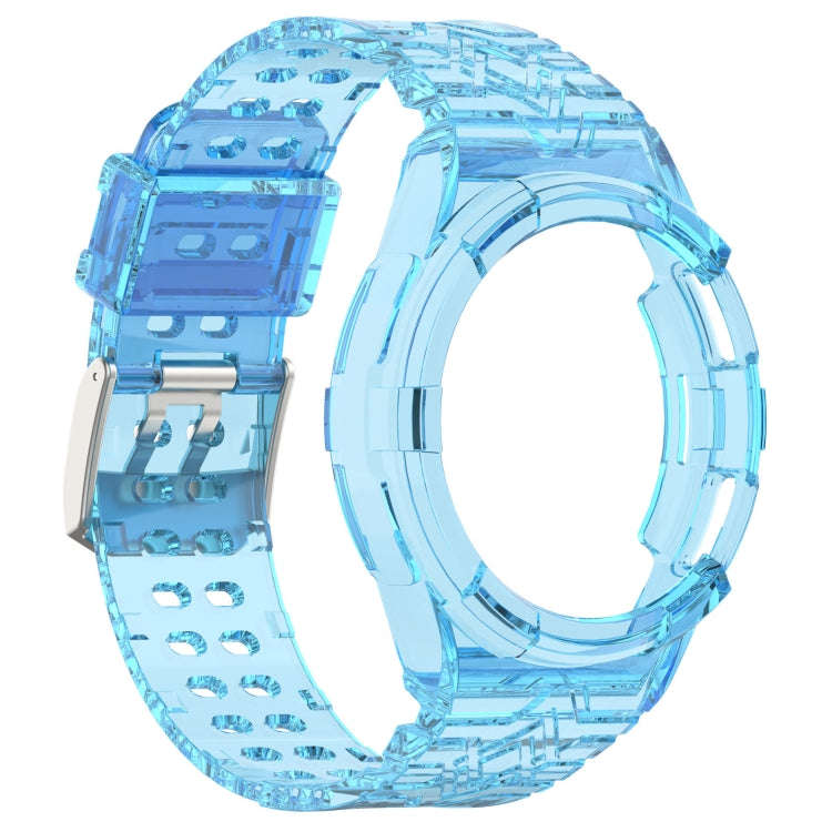 For Samsung Galaxy Watch6 Classic 47mm  R960 Glacier TPU Integrated Watch Band(Blue)