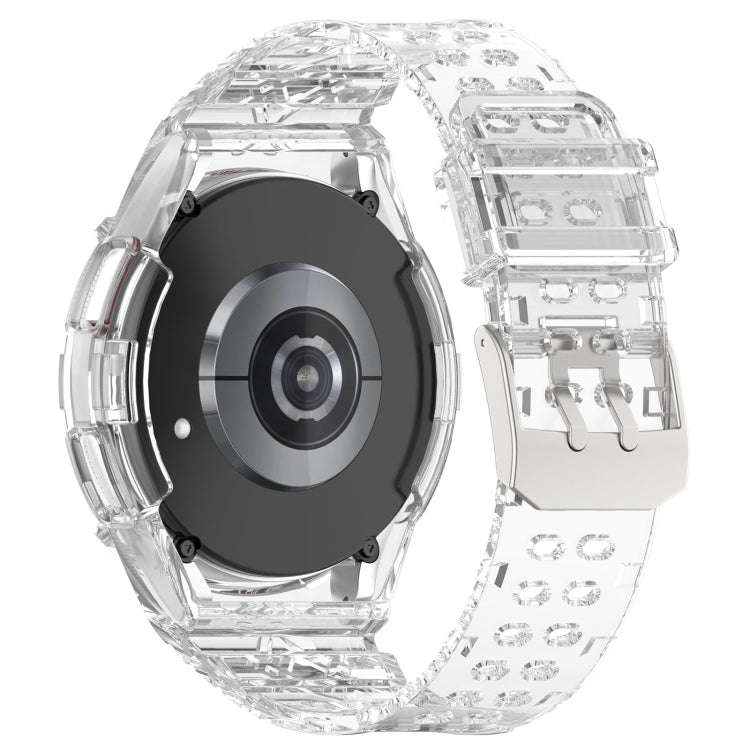 For Samsung Galaxy Watch6 Classic 47mm  R960 Glacier TPU Integrated Watch Band(Transparent)