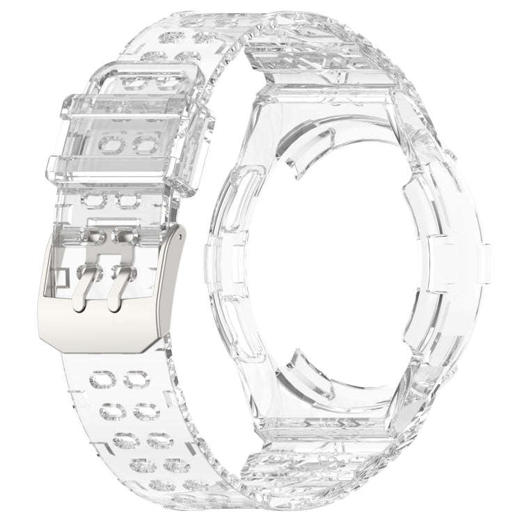 For Samsung Galaxy Watch6 Classic 47mm  R960 Glacier TPU Integrated Watch Band(Transparent)