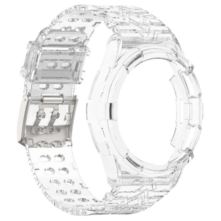 For Samsung Galaxy Watch6 Classic 47mm  R960 Glacier TPU Integrated Watch Band(Transparent)
