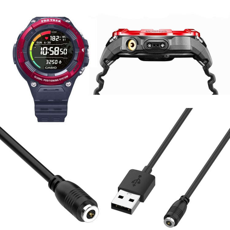 For Casio WSD-F20 Smart Watch Charging Cable, length: 1m(Black)