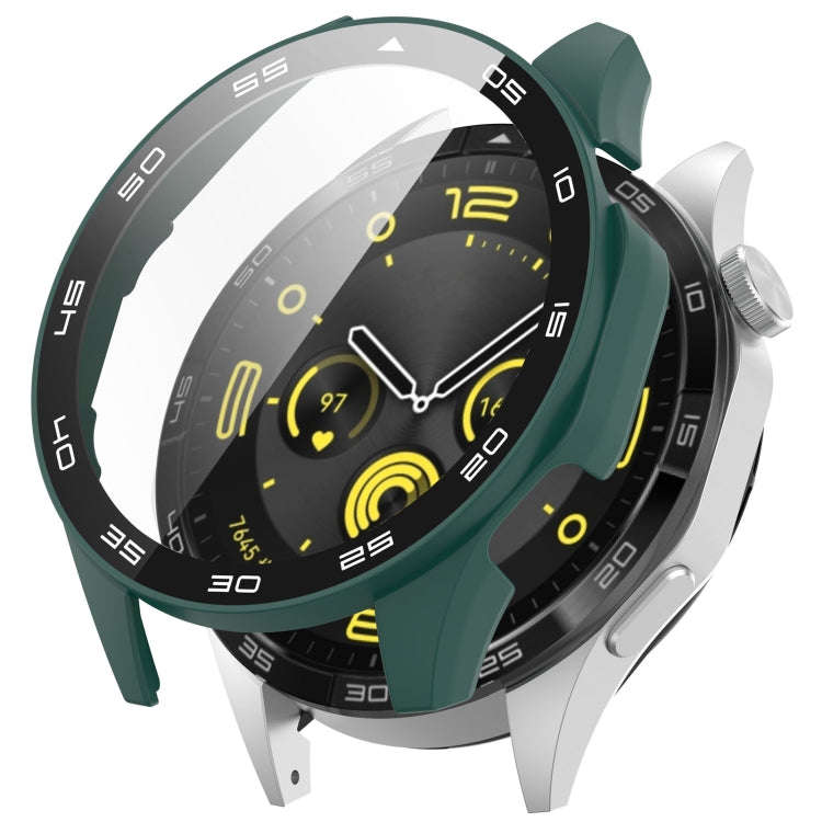 For Huawei Watch GT 4 46mm PC + Tempered Glass Integrated Watch Protective Case with Graduated Di...