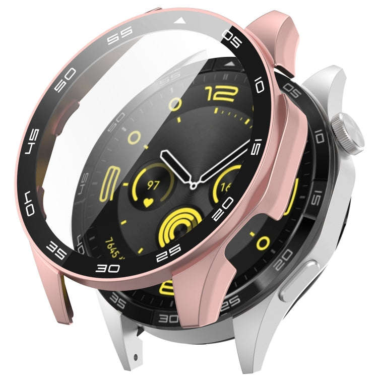 For Huawei Watch GT 4 46mm PC + Tempered Glass Integrated Watch Protective Case with Graduated Di...