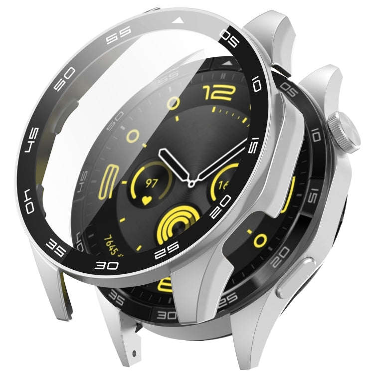 For Huawei Watch GT 4 46mm PC + Tempered Glass Integrated Watch Protective Case with Graduated Di...