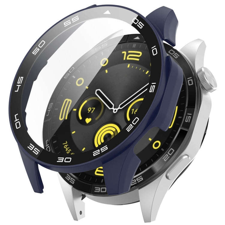 For Huawei Watch GT 4 46mm PC + Tempered Glass Integrated Watch Protective Case with Graduated Di...