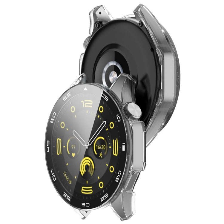 For Huawei Watch GT 4 46mm PC + Tempered Glass Integrated Watch Protective Case with Graduated Di...