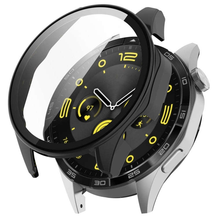 For Honor Watch 4 Pro PC+Tempered Glass Integrated Smart Watch Case(Black)