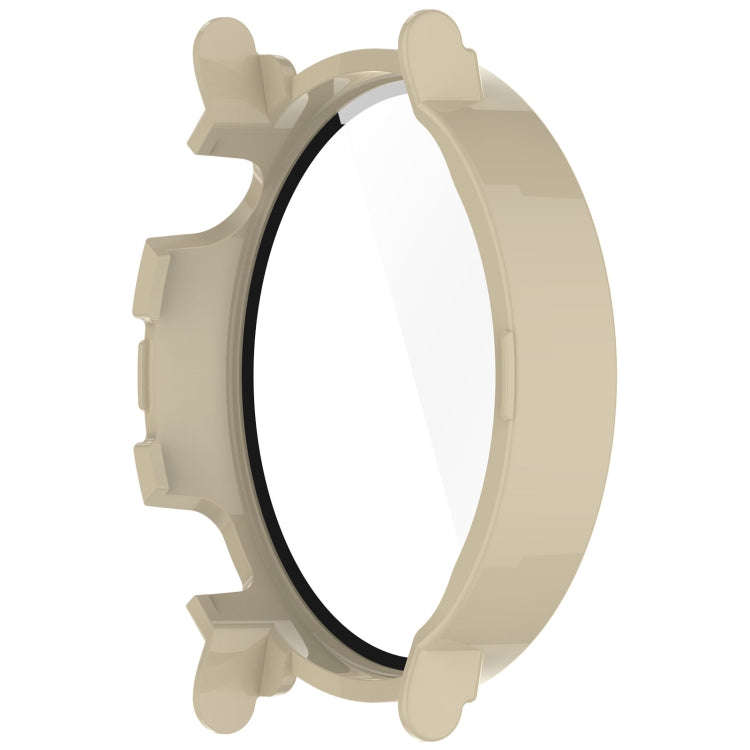 For Huawei Watch GT4 41mm PC+Tempered Glass Integrated Smart Watch Case(Ivory White)