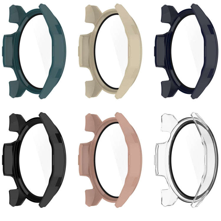 For Huawei Watch GT4 46mm PC+Tempered Glass Integrated Smart Watch Case(Ivory White)
