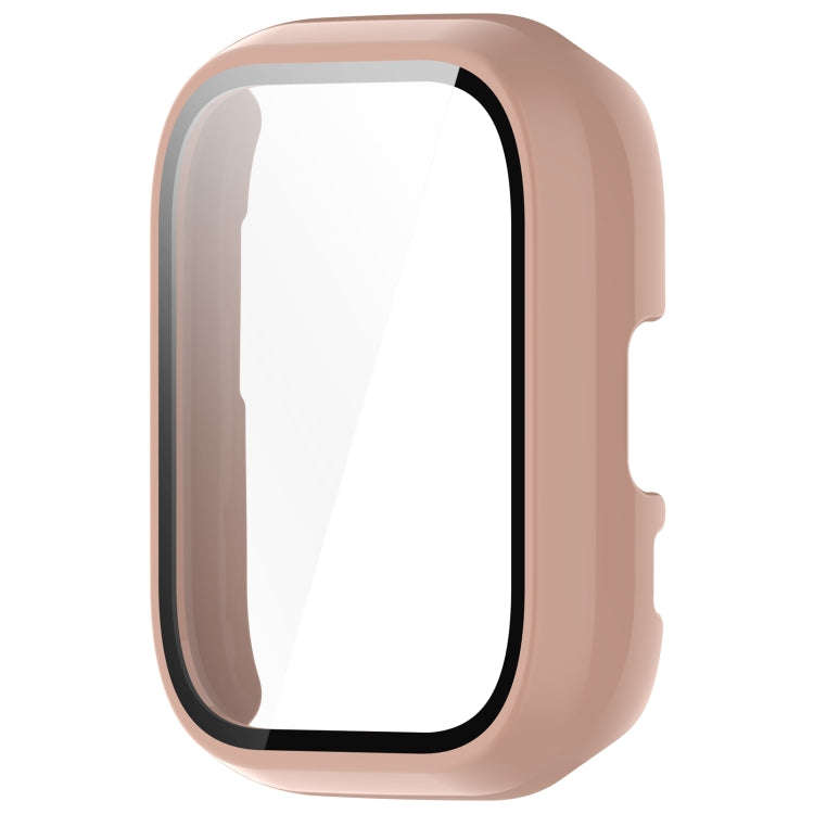 For Amazfit Aactive PC Integrated Tempered Glass Watch Case(Pink)