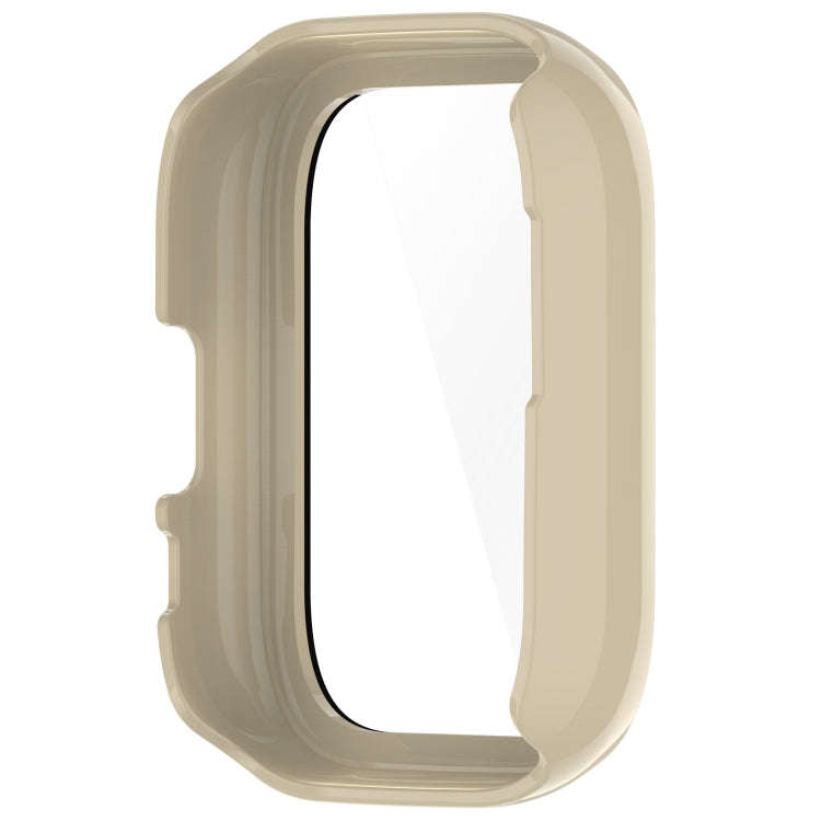 For Amazfit Aactive PC Integrated Tempered Glass Watch Case(Ivory White)